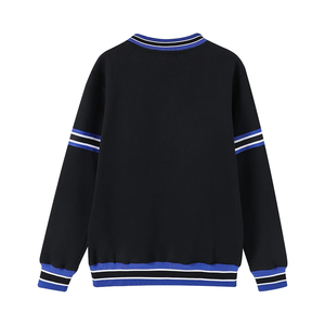 เสื้อสเวตเชิ้ตคอกลม Zeta Black Crest ปักลายเชนิลล์ ชุดนักกีฬามหาวิทยาลัยกรีก ยูนิเซ็กซ์ ผ้าฝ้ายพรีเมียม เสื้อผ้าสำหรับโรงเรียนและมหาวิทยาลัย - Product Image 2