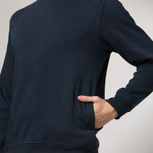 Sweat-shirts décontractés pour hommes grandes tailles, vêtements de rue personnalisés, motif uni en polyester et coton pour la saison hivernale - Product Image 1