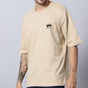 เสื้อยืดคอตตอน 100% คุณภาพสูง พิมพ์โลโก้ตามสั่ง สำหรับผู้ชาย ผลิตจากโรงงาน ทรงหลวม ราคาขายส่ง เสื้อยืดโอเวอร์ไซส์ ลดราคาพิเศษ - Product Image 6