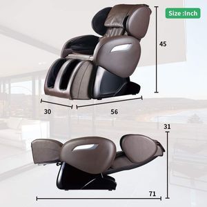 Silla de Masaje Ergonómica de Gravedad Cero con Tecnología de Bolsas de Aire para Todo el Cuerpo, Rodillo para Pies, Amasamiento de Pantorrillas, Bluetooth, Silla de Masaje Confortable para el Hogar - Product Image 2