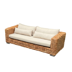 New Modern Minimalist Kubu Dining Set Four Chairs And One Round Table Artisanal Synthetic Rattan Indoor Outdoor Home Decor Items - Product Image 4
