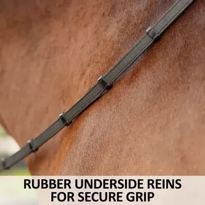 Brida y Cabestro Ajustables de Cuero Premium para Caballo con Hebilla de Acero Inoxidable, Bridas de Cuero Premium para Caballo - Product Image 6