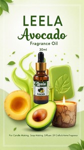 Huile parfumée à l'avocat – Huile parfumée de qualité cosmétique supérieure pour la fabrication de bougies, de savons, de diffuseurs, les loisirs créatifs et la parfumerie d'intérieur - Product Image 4