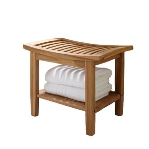 Tabouret de douche en bois, meubles de salle de bains, accessoires de douche - Product Image 1