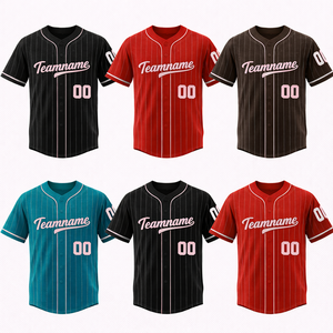 Camiseta de Béisbol Sublimada con Impresión Personalizada Profesional, OEM, Marca Privada, Equipos, Clubes, Ligas, Escuelas, Tallas Grandes, 100% Poliéster | - Product Image 1