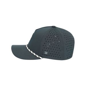 Casquette de golf imperméable à séchage rapide du fabricant avec détail cordon, perforations laser, logo personnalisé et bande de couture intérieure pour tournoi de golf - Product Image 2