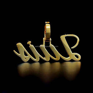 Colgante de diamante chapado en oro de 14K, el mejor regalo de aniversario, joyería de diamantes, moissanita de calidad VVS en plata de ley - Product Image 4