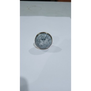 Poignée de porte nordique naturelle, poignée de cuisine ronde simple, bouton de tiroir de meuble, bouton en pierre indien fait main, bouton en métal - Product Image 6