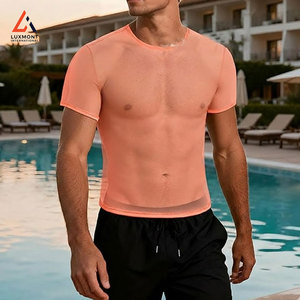 Camiseta Deportiva de Malla para Hombre, de Secado Rápido, para Entrenamiento, Running, Fitness, Ropa Deportiva Informal - Product Image 2