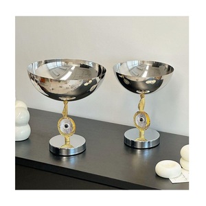 <b>High</b> Quality Stylish Metal Bowls for Home <b>Kitchen</b> Dining <b>Table</b> Luxury & Attentive Design for Nuts Chocolates at Low Price - Product Image 3