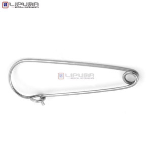 Instruments chirurgicaux réutilisables de haute qualité, autoclavables, manuels, en acier inoxydable MOL, clip de sécurité BUNT pour stérilisation, 12 cm - Product Image 5