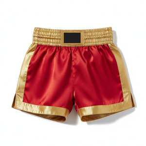 Shorts de combat Muay Thai sur mesure, style nouveau, couleur unie, satin/polyester, séchage rapide, respirant, fabriqué au Pakistan pour hommes - Product Image 1