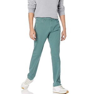 กางเกงยีนส์ทรงคลาสสิคสำหรับผู้ชาย ทรงตรงปานกลาง สไตล์ลำลองแนวสตรีท ทรงเข้ารูป สีฟ้าฟอก ซัมเมอร์/วินเทอร์ ระบายอากาศได้ดี คุณภาพสูง สไตล์เรโทร - Product Image 1