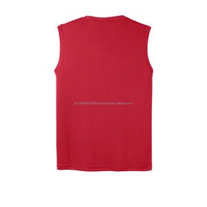 Camiseta Deportiva Roja de Alto Impacto para Hombre, Elástica, Fresca y Cómoda para Entrenamientos Diarios y Deportes de Verano - Product Image 2