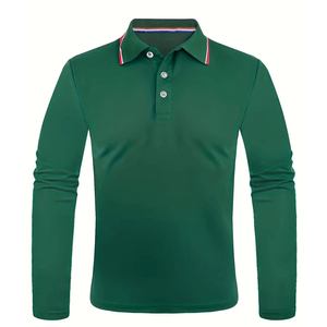 Polo à manches longues pour un style décontracté, style rétro, polo à manches longues pour homme - Product Image 5