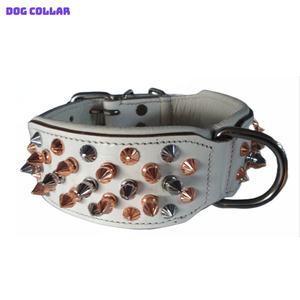 Produit pour animaux de compagnie de meilleure qualité, décorations de clous, collier de chien en cuir indien véritable, disponible au prix de gros - Product Image 1