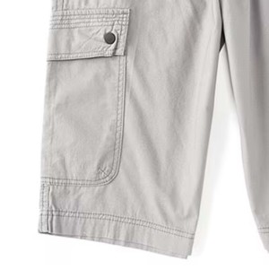 Pantalones Cortos Cargo para Hombre con Cintura Elástica, Estilo Urbano, de Lona, para Correr, Trabajo o Uso Casual - Product Image 3