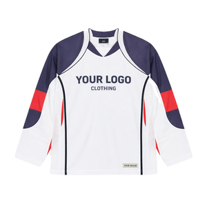 New Private Label Men's Graphic Mesh Jersey Oversized Long Sleeve Streetwear Racing Style Sports Jersey Polyester OEM MFG Jersey - Product Image 5