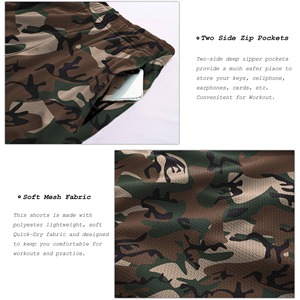 Shorts cargo pour hommes de qualité supérieure, prix OEM abordable, respirants, 100% polyester, avec fermeture éclair, logo personnalisé, pour le travail, le sport, vente en gros - Product Image 6
