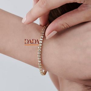 Modern Emerald Cut Lab Grown Diamond Tennis <b>Bracelet</b> for Women Luxury Geometric Diamond <b>Bracelet</b> Elegant Fine Jewelry - Product Image 3
