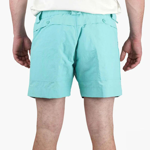 Shorts cargo pour homme en coton sergé de qualité supérieure, coupe classique, devant plat, multi-poches, vêtements de travail décontractés pour l'extérieur - Product Image 6
