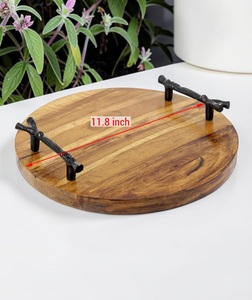 Plateau de service pour le petit-déjeuner en bois artisanal Unicorn Handicrafts, durable, facile à nettoyer, pour la restauration, les restaurants, la maison et la cuisine - Product Image 5