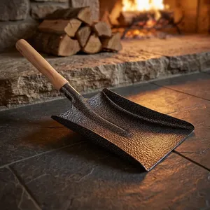 Balayette à poussière avec manche en bois, pelle à poussière en acier à haute teneur en carbone pour le nettoyage des sols de la maison, de la cuisine, du bureau - Product Image 3