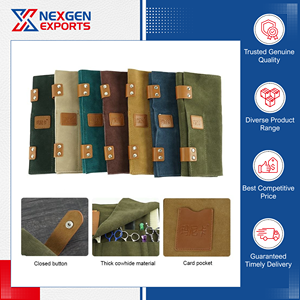 Reputed Supplier Selling Standard Quality Large Capacity Multi-Purpose PU <b>Leather</b> <b>Tool</b> Case for Global Bulk Buyers - Product Image 5