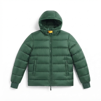 Veste d'hiver matelassée et rembourrée en polyester avec capuche coupe-vent personnalisée pour hommes, idéale pour les activités de plein air - Vente en gros