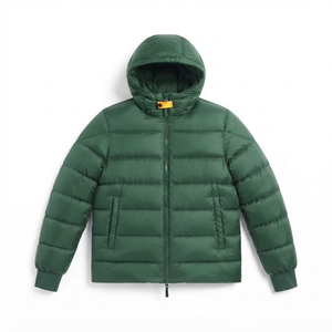 Wholesale Sports Custom Windbreaker Hooded Padded Quilted Puffer Polyester <b>Filled</b> Winter <b>Jacket</b> for <b>Men</b> Outdoor - Product Image 2