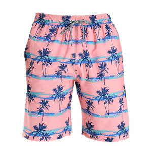 Short de bain décontracté pour homme, coupe ajustée, séchage rapide, taille mi-haute, avec cordon de serrage, imperméable, poches, doublure en maille, couleur unie - Product Image 1