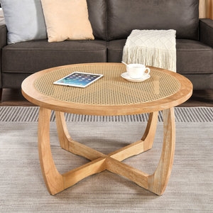 Mesa de centro redonda de ratán Nahunta Muebles duraderos y elegantes - Product Image 4