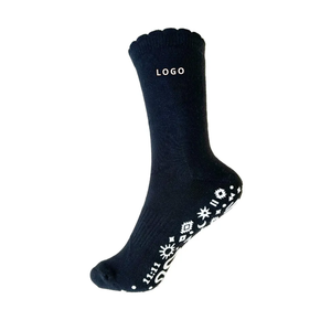 <b>Custom</b> LOGO Halloween <b>Grip</b> Crew <b>Socks</b> Embroidery Anti-Slip Breathable Cotton Yoga <b>Socks</b> for Women Adults Autumn - Product Image 6