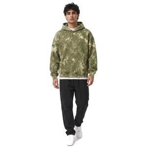 Custom Men's Acid Wash Hoodie Heavyweight Cotton Fleece <b>Oversized</b> Streetwear <b>Sweatshirt</b> With <b>Vintage</b> Washed Effect For Brands - Product Image 6