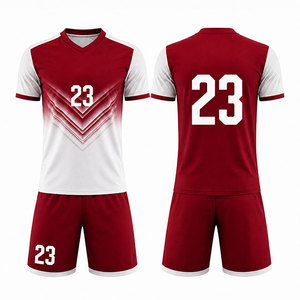 Conjunto de Camiseta de Fútbol Sublimada con Logotipo Personalizado, Ecológica, Transpirable, de Secado Rápido, Elástica en 4 Direcciones, Antibacteriana, Unisex, Corta y Resistente al Viento - Product Image 3