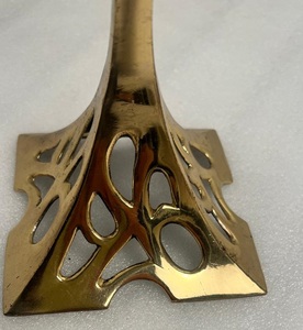 Modern Brass <b>Candle</b> Holder With Elegant Polish Finish Used For Luxury Restaurant And Hotel Table Decor - Product Image 4