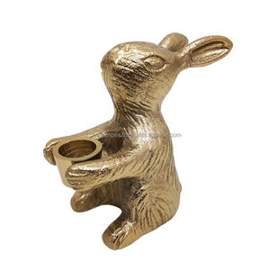 Portavelas cónico de lectura de ratón, candelabros de animales creativos, mesa central, velas decorativas, CENA DE Metal - Product Image 6