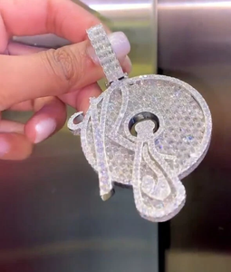 Collier pendentif note de musique en moissanite sertie de pierres, bijoux hip-hop étincelants, chaîne de luxe, cadeau tendance pour hommes et femmes - Product Image 4