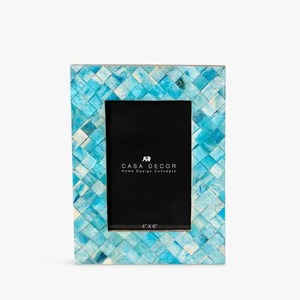 Elegant Bone Photo <b>Frame</b> 4x6 Inch Rectangle Vertical Tabletop Modern Mosaic Design - Product Image 2