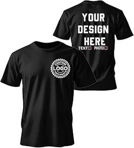 T-shirt blanc à manches courtes pour homme avec logo imprimé sur le devant, style décontracté, coupe classique, jersey de coton, col rond - Product Image 2