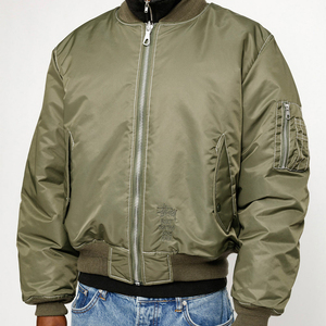 Chaqueta Bomber para Hombre a Precio Económico, Última Moda, Chaqueta Bomber Acolchada con Cuello Alto Personalizada para Invierno en Venta - Product Image 6