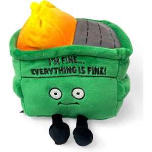 Peluche Promozionale Dumpster Fire con la Frase 'Sto Bene, Tutto Va Bene' - Product Image 1