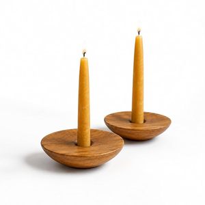 Handmade Natural Wood <b>Tea</b> Light Holder Round Candle Jar Tabletop Votive <b>Stand</b> for Home Wedding Christmas Decor - Product Image 2