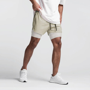 Men's Solid Color Quick Dry Sport <b>Shorts</b> With Drawstring Mid Waist Pockets Woven <b>Polyester</b> <b>Short</b> Length - Product Image 3