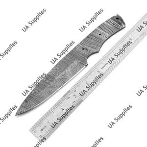 Couteau à lame fixe en acier Damas fait main, pointe tombante, pour le camping et la chasse, épaisseur personnalisable, longueur totale, fabrication de couteaux ODM - Product Image 5