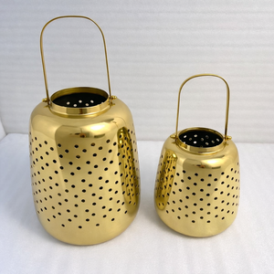 Designer Iron <b>Lantern</b> With Ivory Gold Finished For Luxury Decor In Hotels Restaurants And Premium Homes - Product Image 4