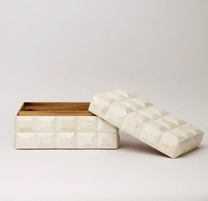 Handmade Bone Inlay Jewelry <b>Box</b> Geometric Mosaic Pattern Decorative <b>Trinket</b> Storage Organizer Keepsake <b>Box</b> Wedding Gift <b>Box</b> - Product Image 2