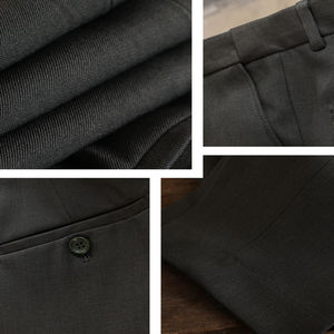 Pantalon de Costume Homme Style Italien Vintage 2026 – Infroissable, Respirant, Tissu Peigné, Coupe Droite – Idéal Été - Product Image 5
