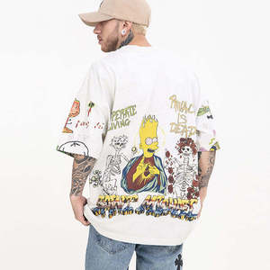 Camiseta de Manga Corta a Cuadros para Hombre, Estilo Nuevo, Color Blanco, con Logotipo Frontal, 100% Algodón, Talla Grande, Transpirable - Product Image 4