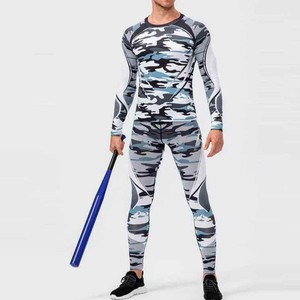 Ensemble GAF MMA Rush Guard Bjj, protection UV, t-shirt de compression pour natation et surf, short et pantalon entièrement sublimés pour homme - Product Image 4